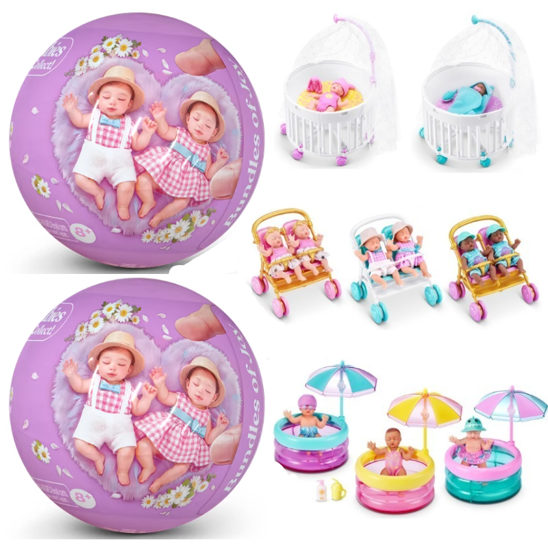 Baby Products Toys - Mini Caixa Surpresa com Boneca Realista,