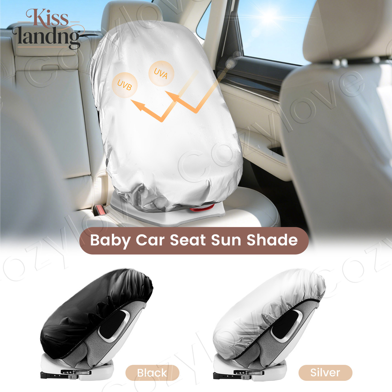 Infant Car Seat Cover - Guarda-sol universal para assento de carro