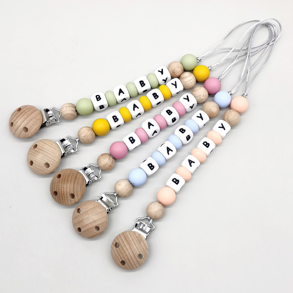 Baby Products Toys - Nome personalizado chupeta clipes corrente contas