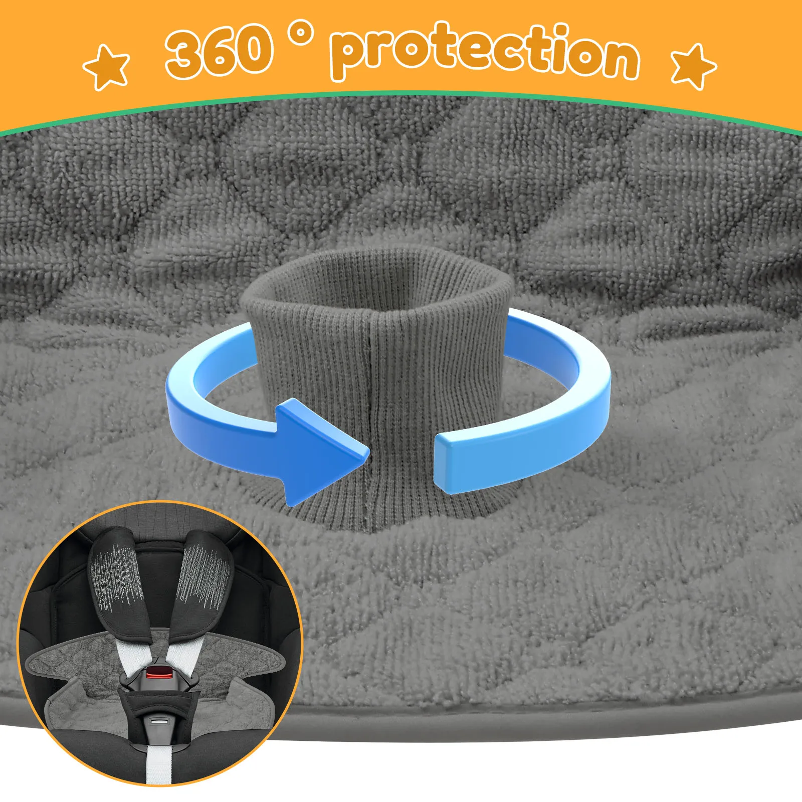 2 Peças Protetor de Assento pa - Infant Car Seat Cover avaliação e preço